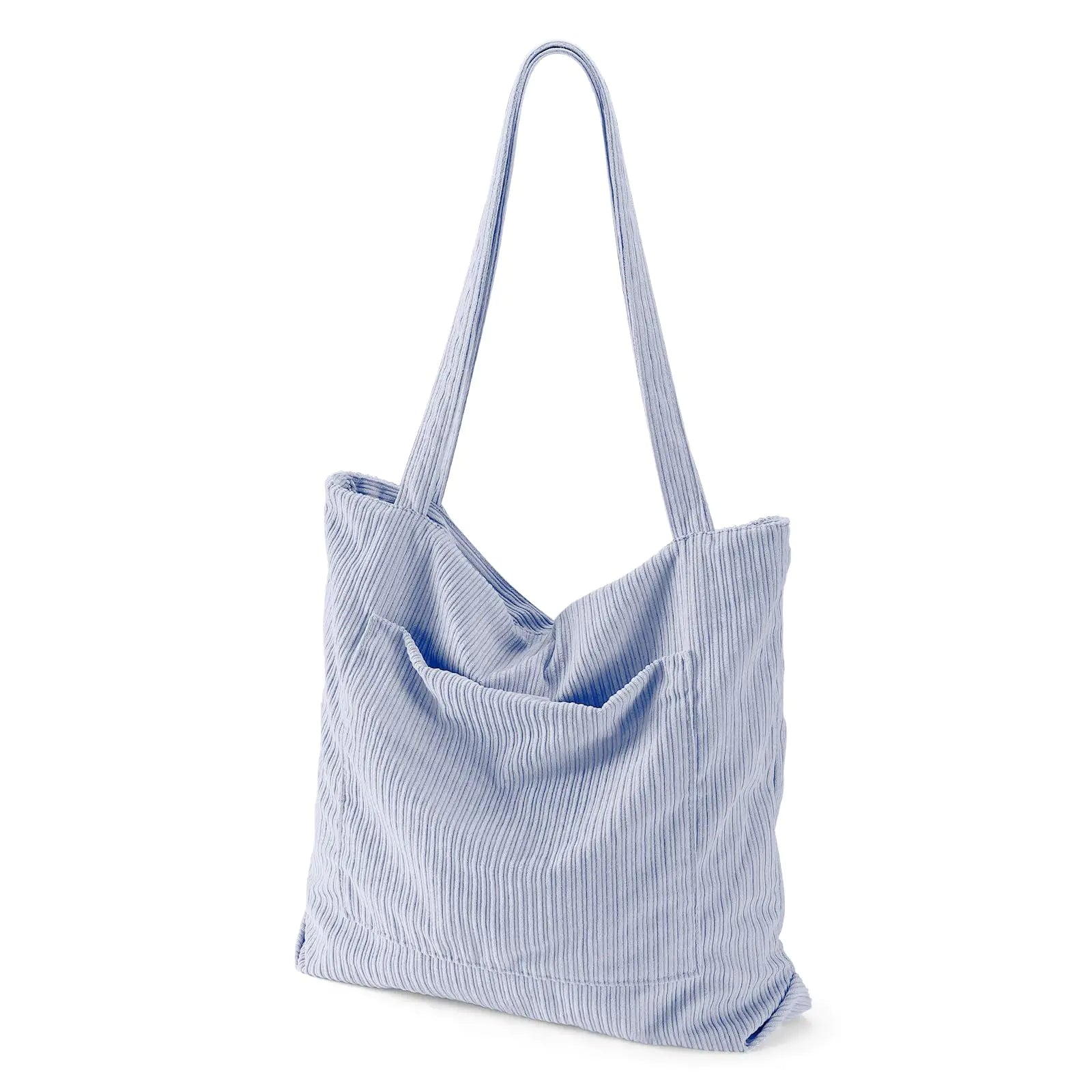 Corduroy Women's Large Hobo Tote bag with Zipper